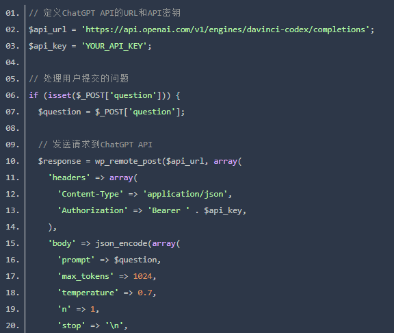 通过PHP简短代码将ChatGPT集成到WordPress中详细使用教程